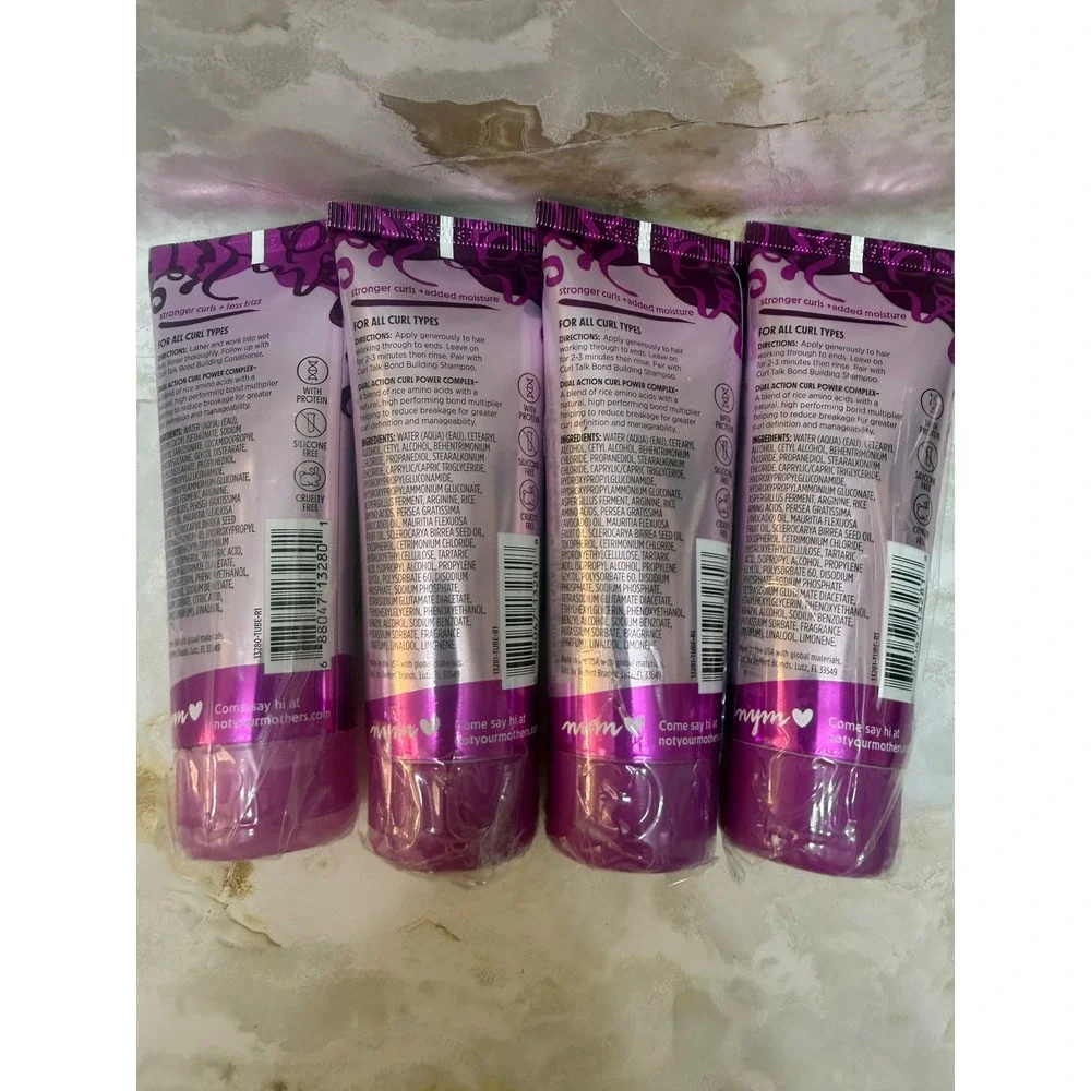 Not Your Mother's Curl Talk Bond Building Shampoo & 3 Conditioner Travel 2oz 4pk